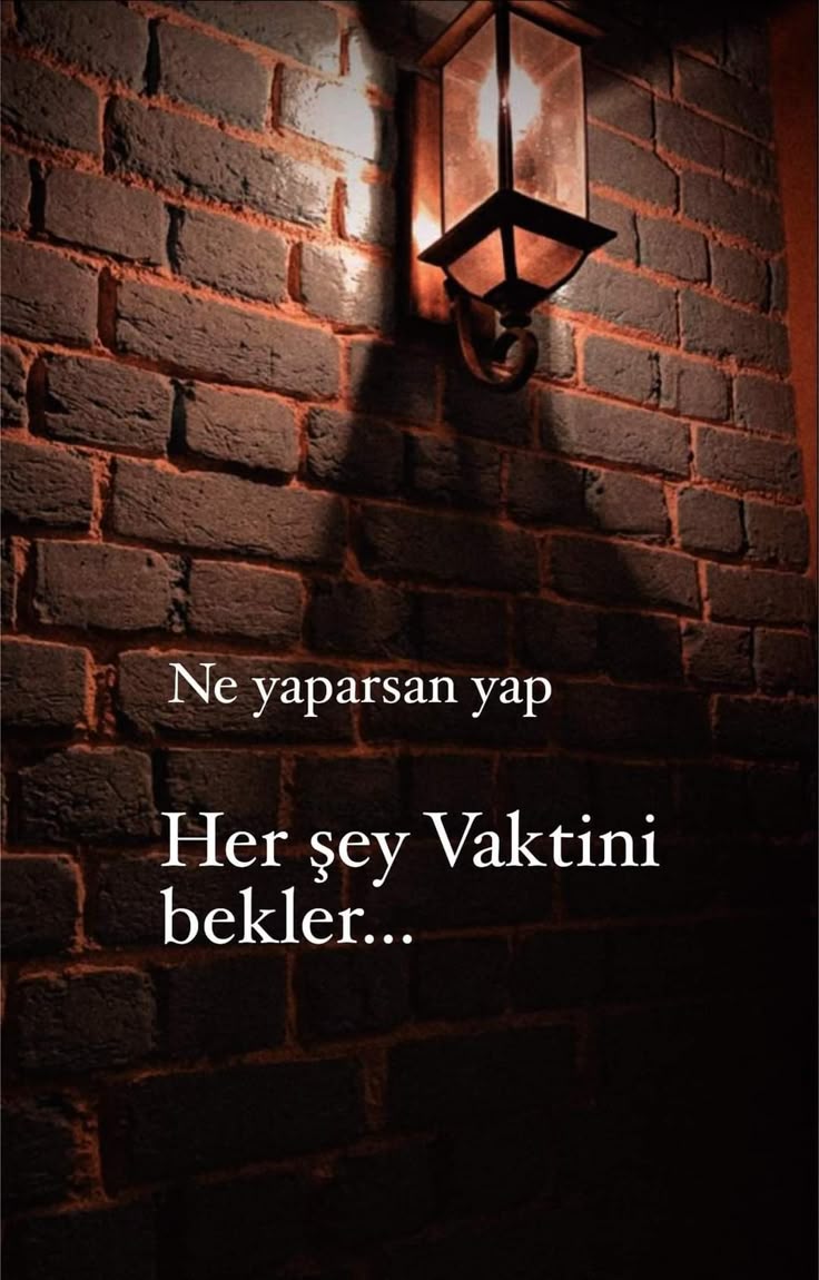 Her şey vaktini bekler